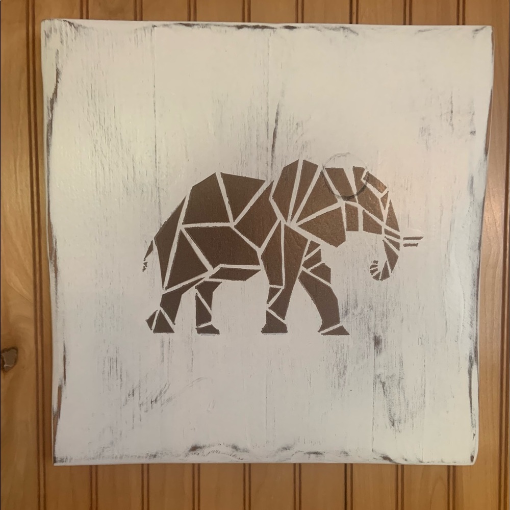 Handmade Elephant Wood Decor
